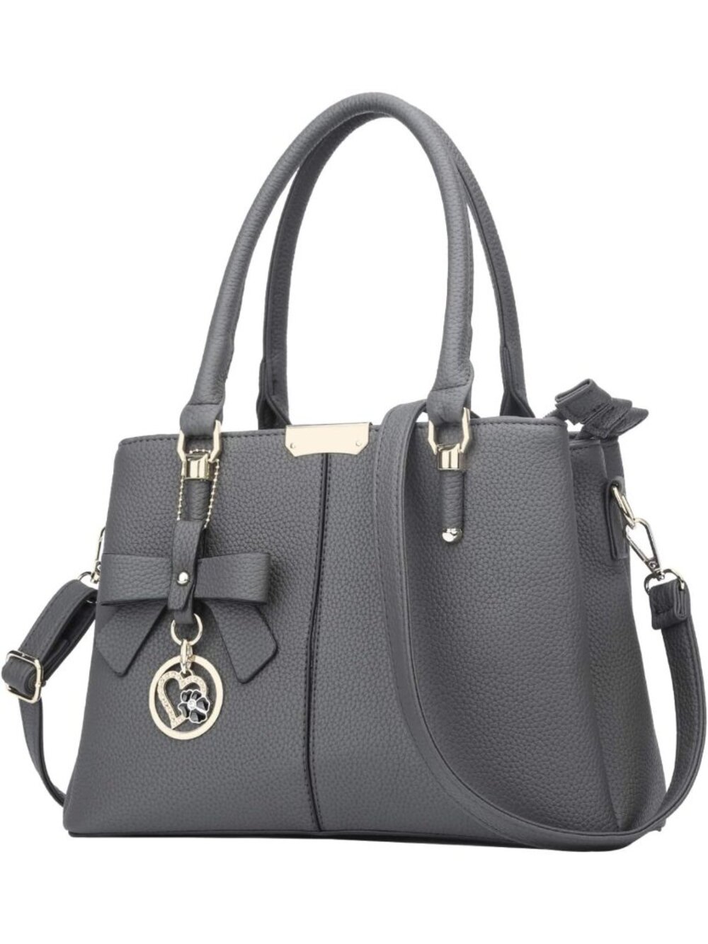 Stylish PU Leather Satchel Handbag for Women | Chic Top Handle Purse